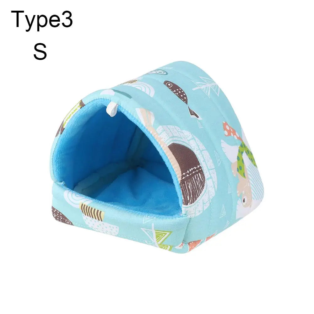 NONECN Hamster House Bed Cozy Soft Pet Nest Mat Fleece