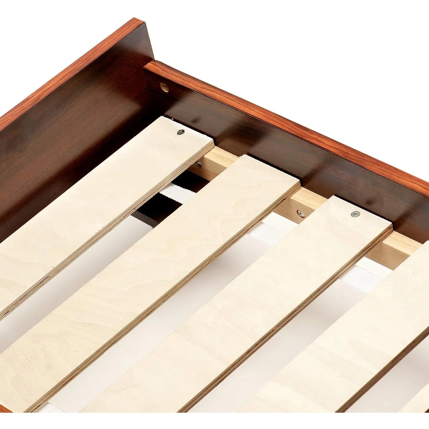 ZUIJI Elevated Dog Bed Frame Mid Century Modern Walnut
