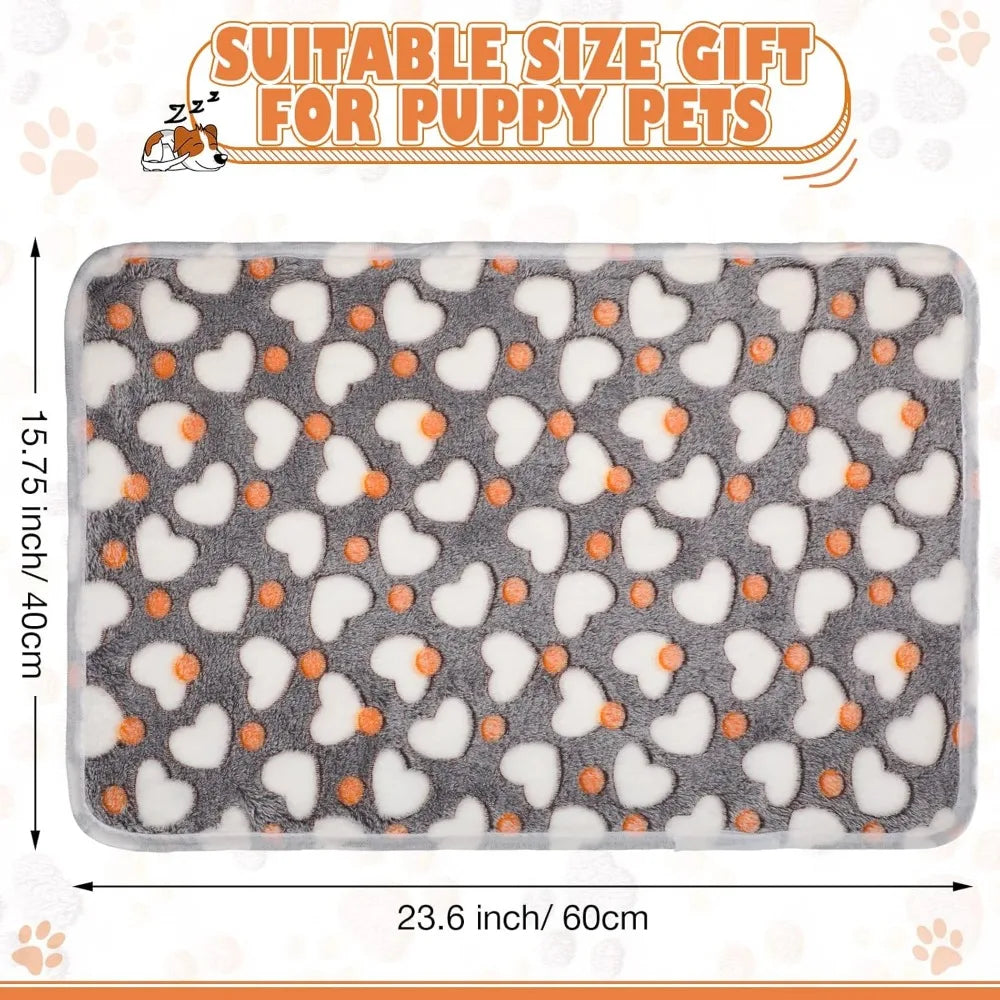 18 Pack Fleece Pet Blankets Bulk Cozy Warm Sleep Mats