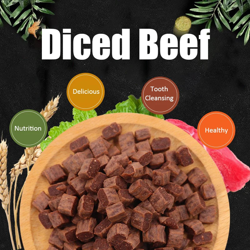 Dog Beef Particles Appetising Digestive Chewy Rewards