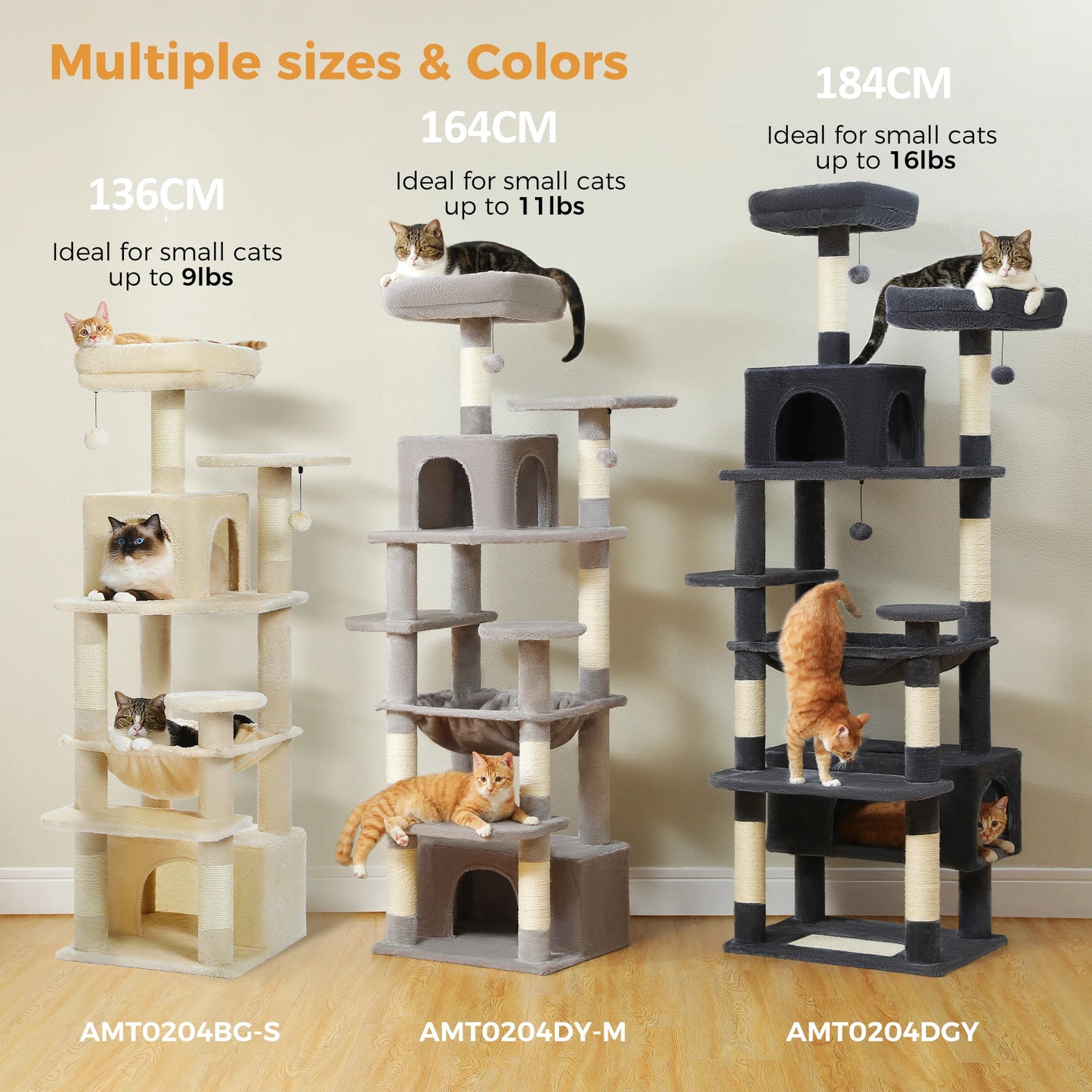 PAWZ Road Large Cat Tree And Tower For Cats Sisal Posts
