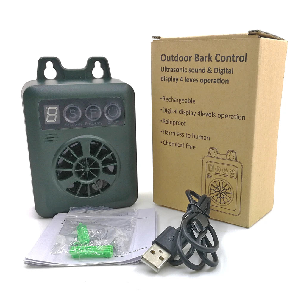 Anti Barking Device, Dog Barking Control Rechargeable Ultrasonic Deterrent Pet Behavior Training Tool for Almost Dogs Pet Suppli