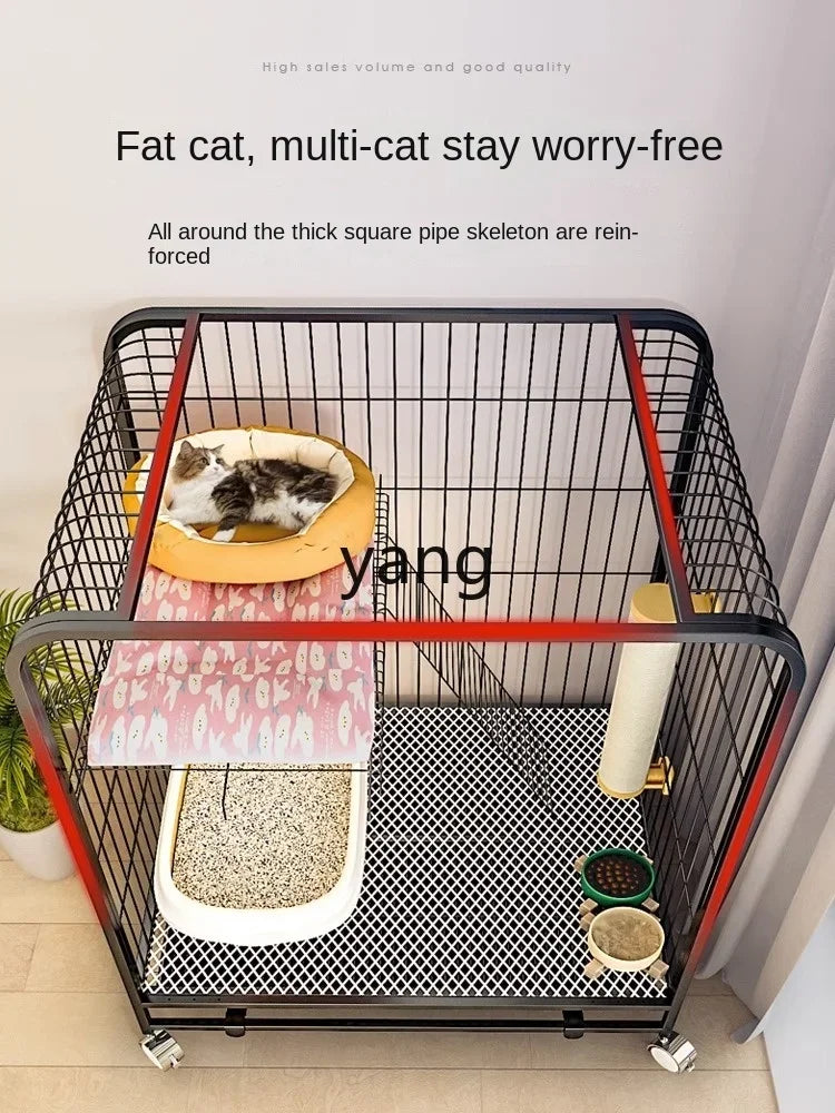 Hign Concerned CX Cat Cage Indoor Villa Two Floors Cat Nest