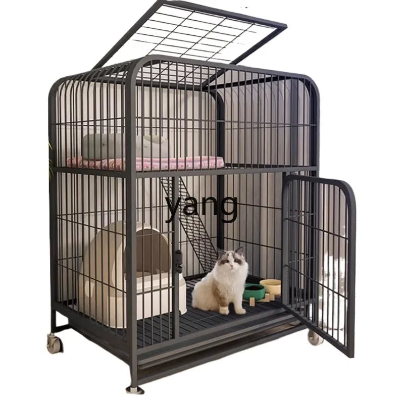 Hign Concerned CX Cat Cage Indoor Villa Two Floors Cat Nest