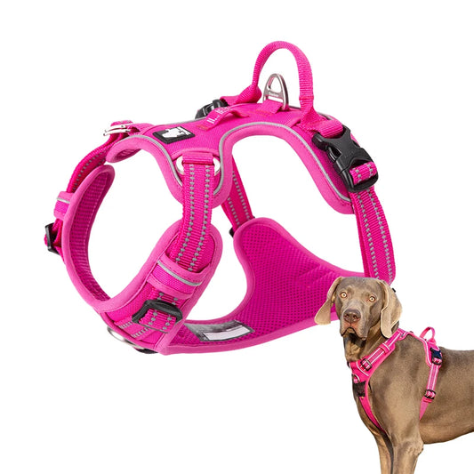 Winhyepet Training Dog Vest Reflective Light Nylon Harness