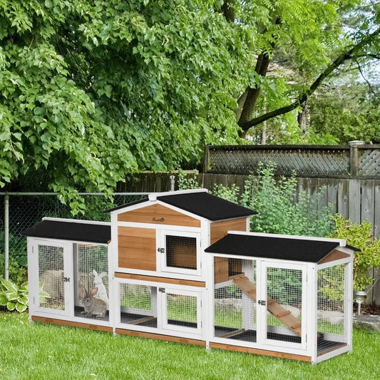 RBX Wooden Bird Hutch Bunny Cage Playpen With Run Boxes