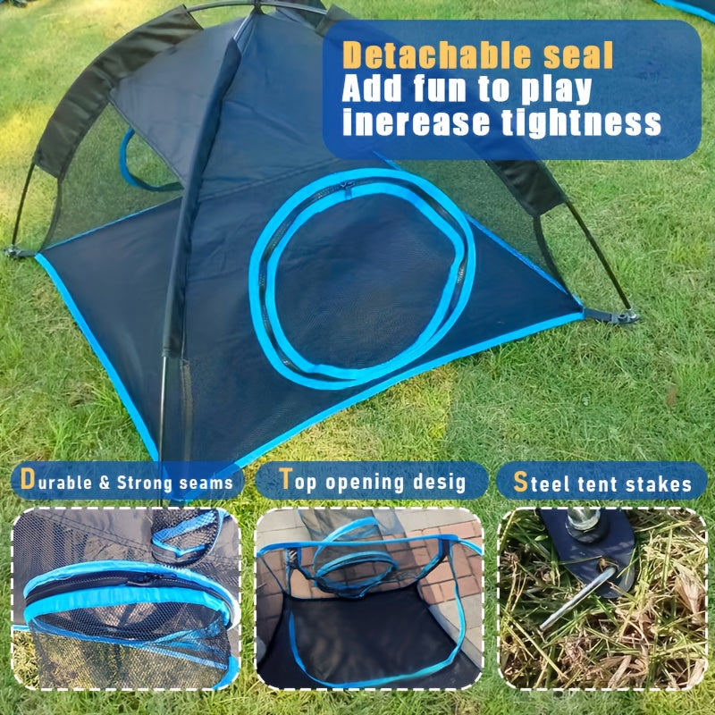 Playful Design Pet Play Tunnel Set 4pc Foldable Playpen For Cats