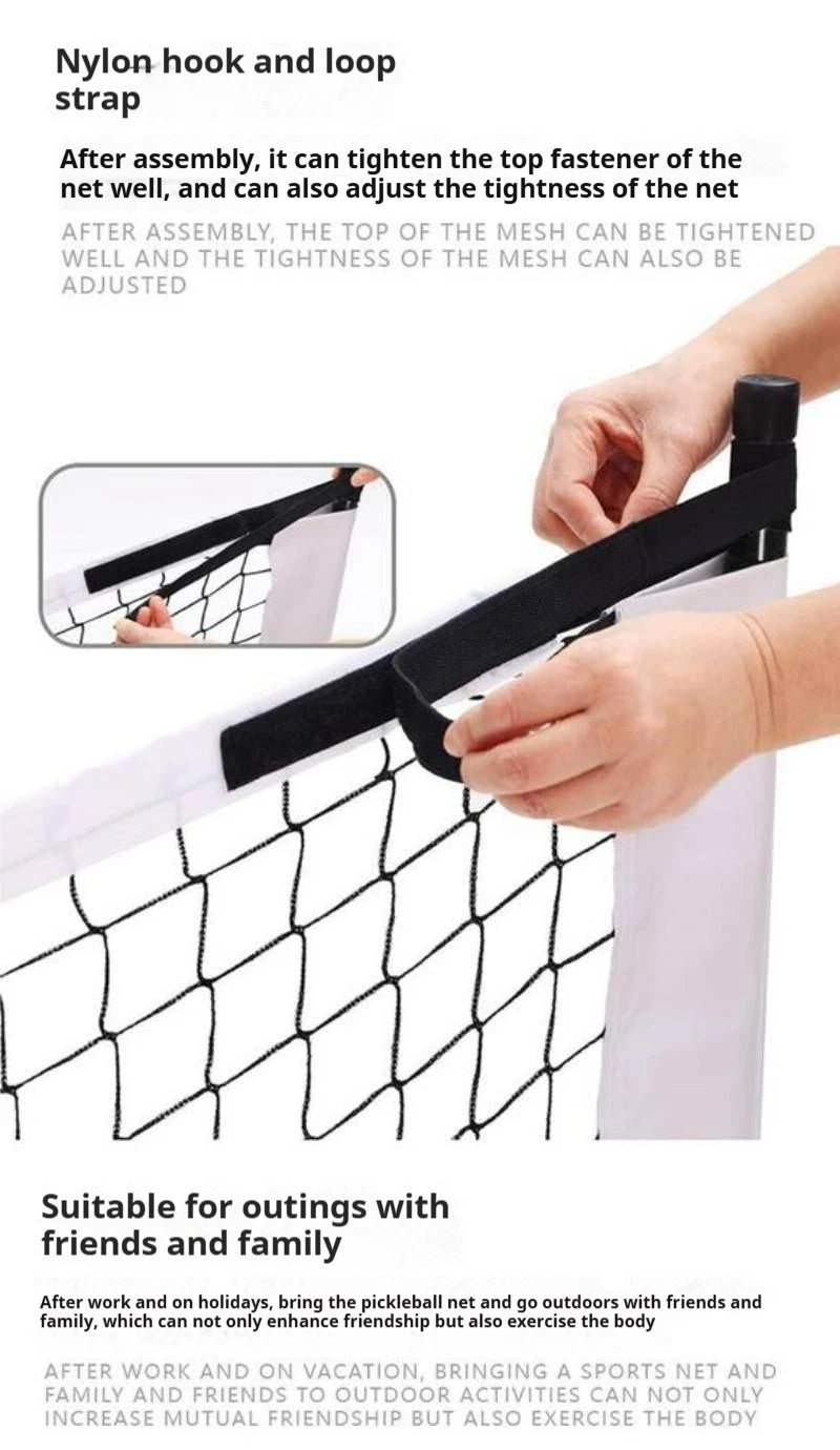 XW Portable Polyethylene Pickleball Net Frame Tournament Set