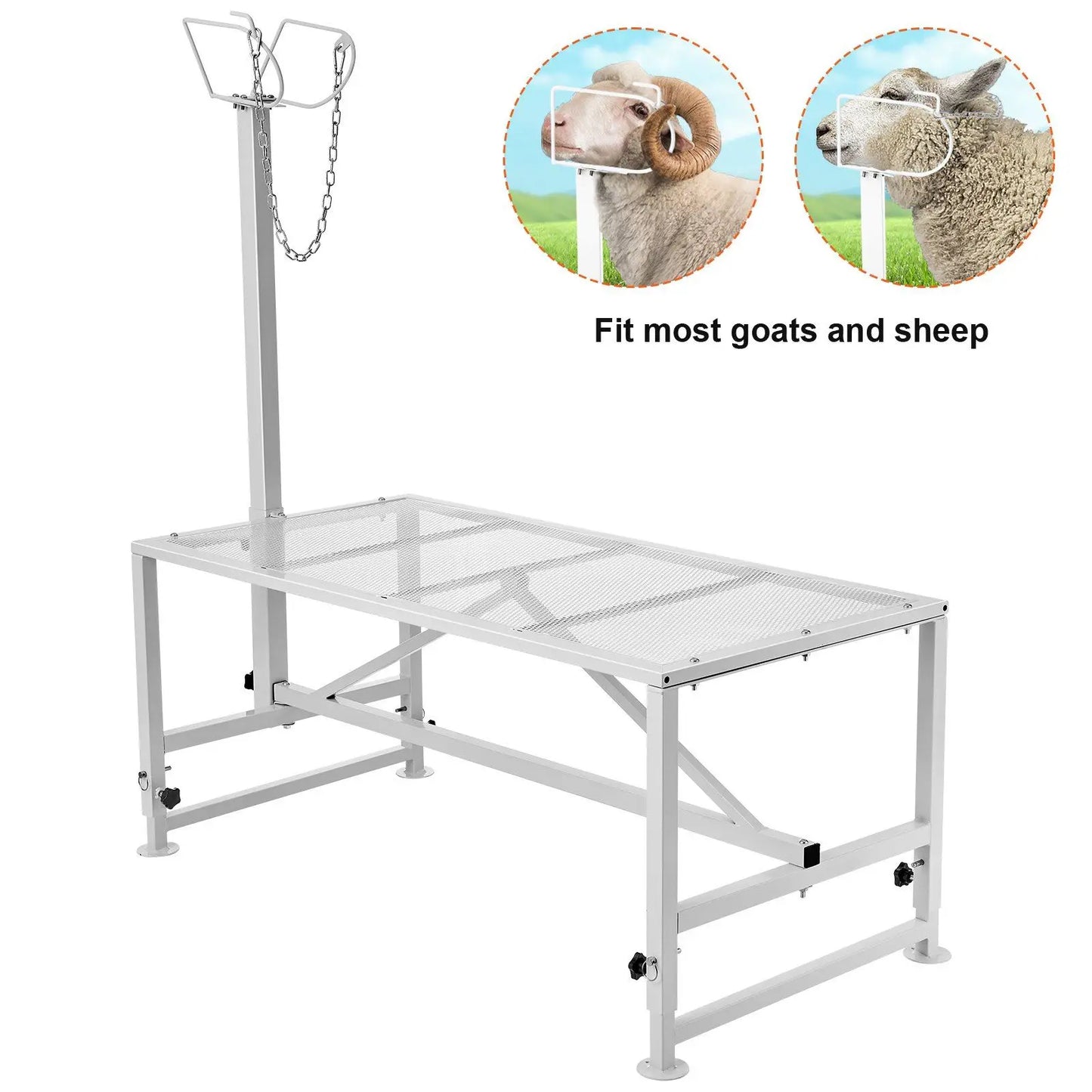 Goat And Sheep Livestock Milking Shearing Stand Adjustable Height Metal