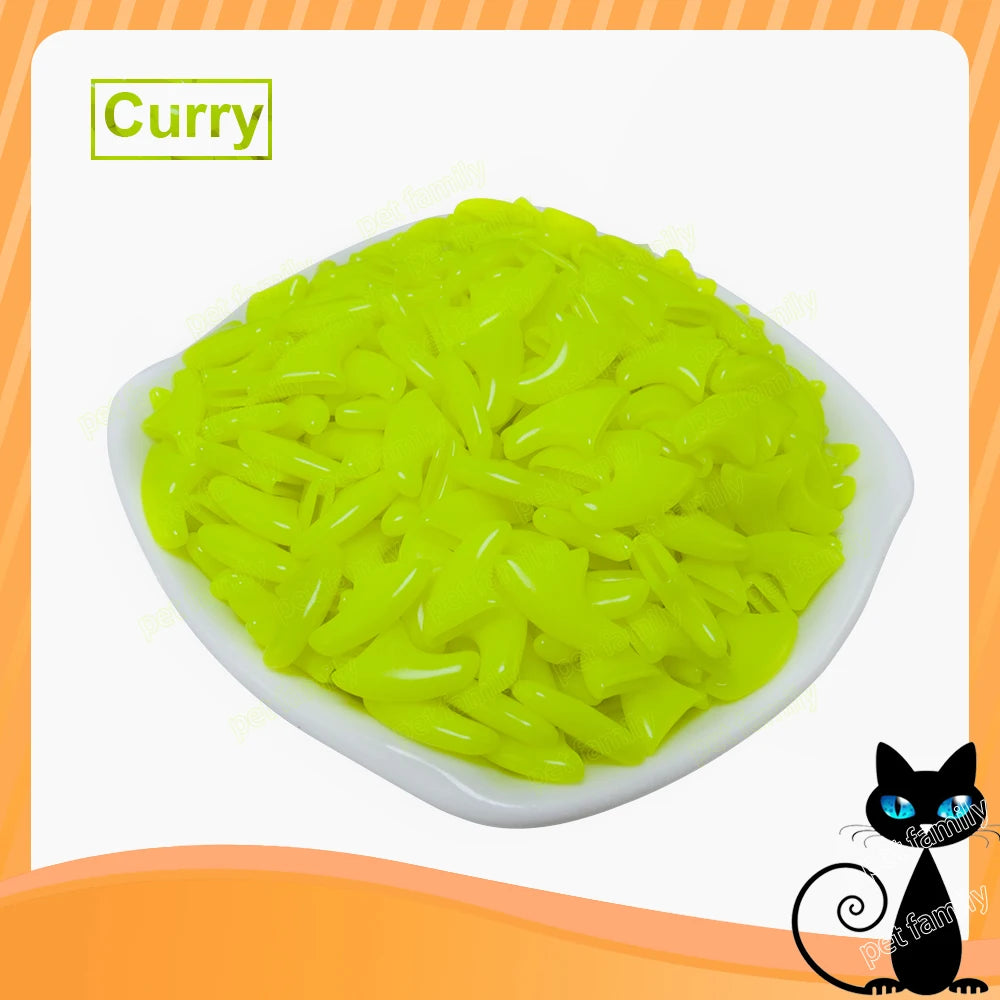 ZETPO Cat Nail Caps 100 Pieces Silicone Claw Protectors