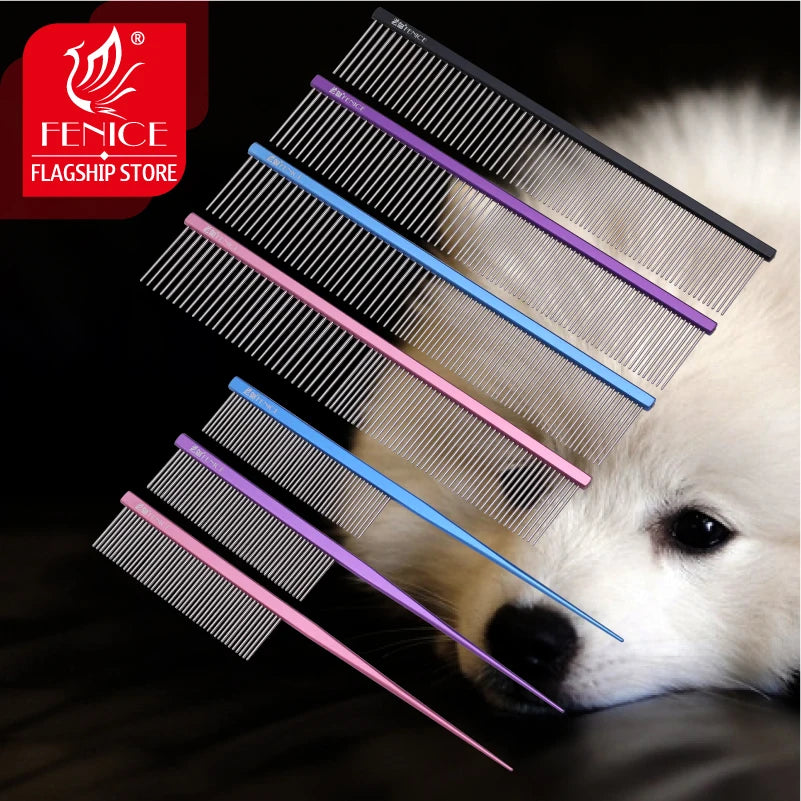 Stainless Steel Dog Comb Pin Brush For Pets And Cats