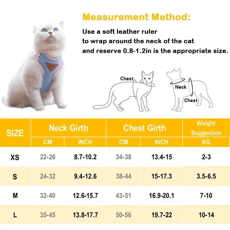 Breathable Puppy Harness And Leash Set For Small Pets