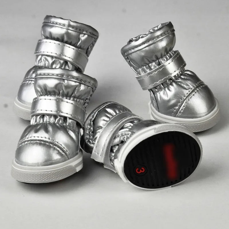 Warm Pet Dog Boots For Small Dogs Waterproof Winter Shoes