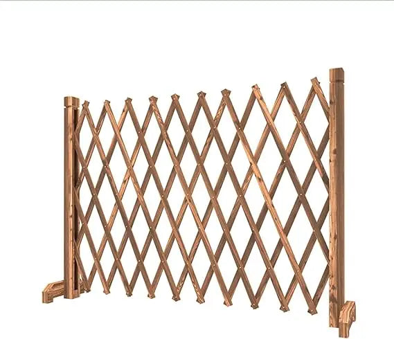 BXKCFYBSQ Garden Fence Retractable Wooden Trellis Gate