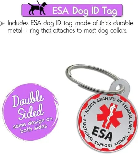 YTYIN Emotional Support Dog Vest with ID Tag ADA Cards