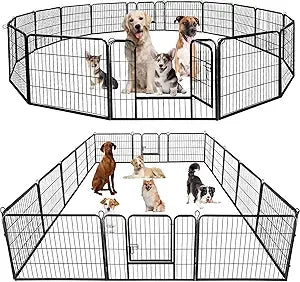 Hign-concerned Heavy Duty Metal Pet Exercise Pen 16 Panels