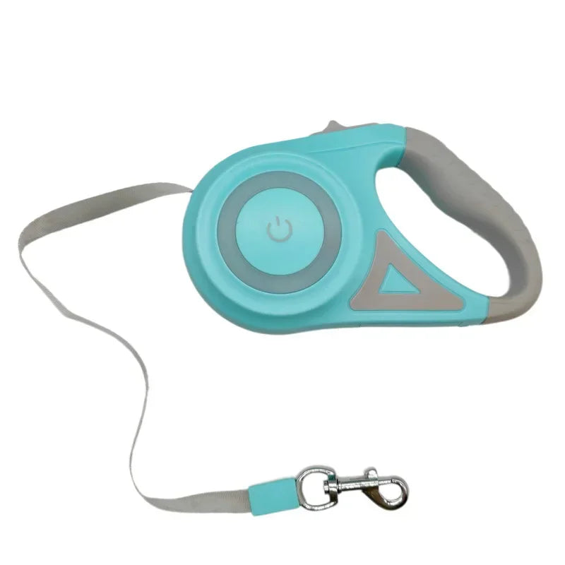 LED Luminous Retractable Dog Leash For Outdoor Pets
