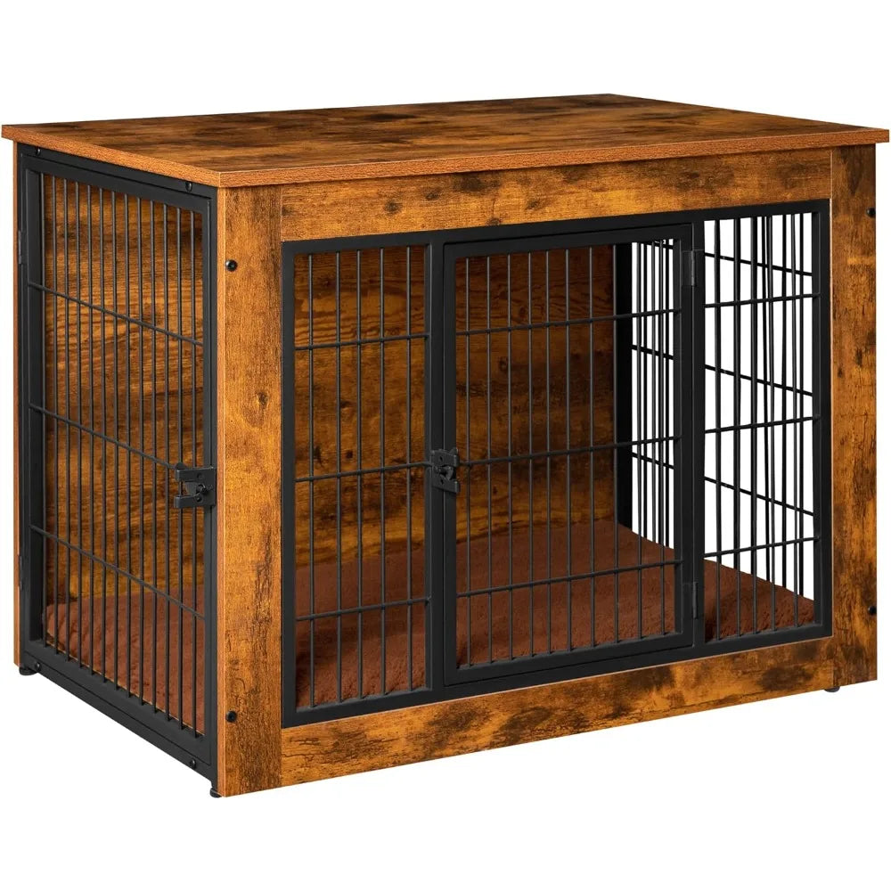 XMSJH Dog Crate Furniture With Thick Cushion End Table