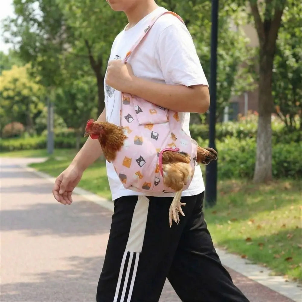 Portable Chicken Holder Bag Large Capacity Durable Poultry Transport Bag with Handle Breathable Chicken Carrying Bag
