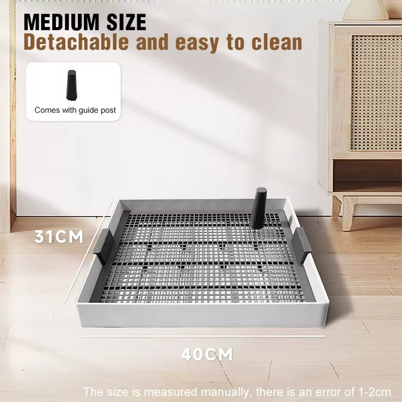 COMBEATS Flat Dog Potty Tray Pee Pad Fixation Flushable
