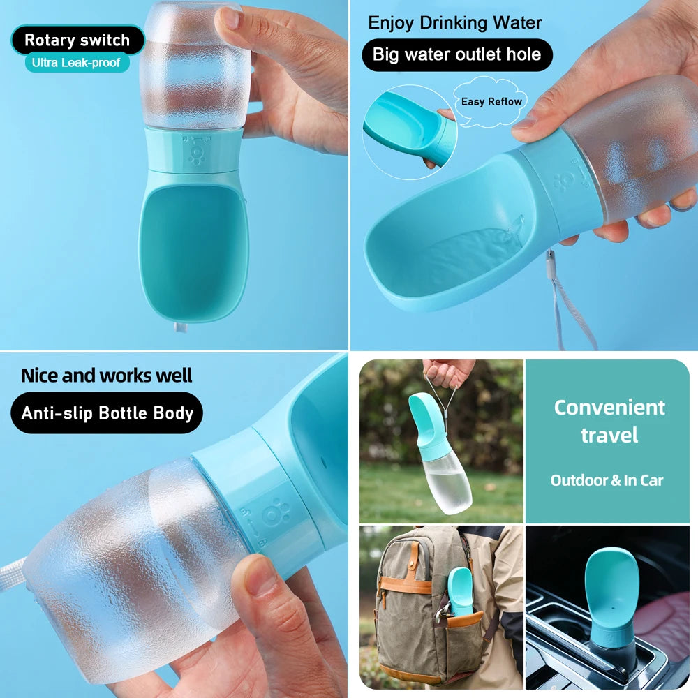 Holapet Portable Dog Water Bottle With Leakproof Dispenser
