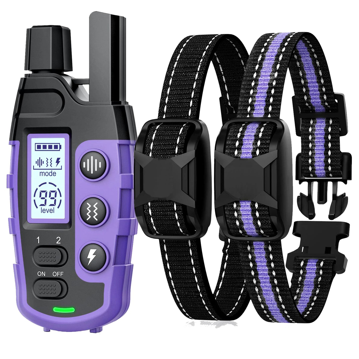 WXRPET Electric Dog Training Collar Remote Control Waterproof Vibration Beep