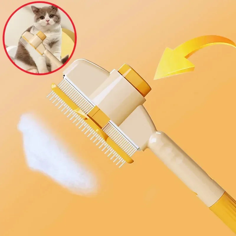 Self-Cleaning Dog Grooming Brush One Button Hair Remover