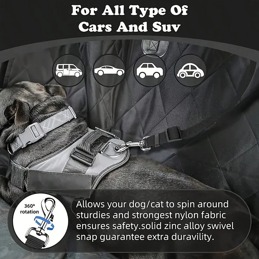 Dog Seat Belt For Vehicle Secure Pet Car Tether Leash