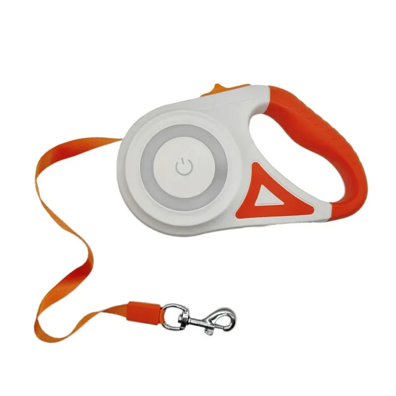 LED Luminous Retractable Dog Leash For Outdoor Pets