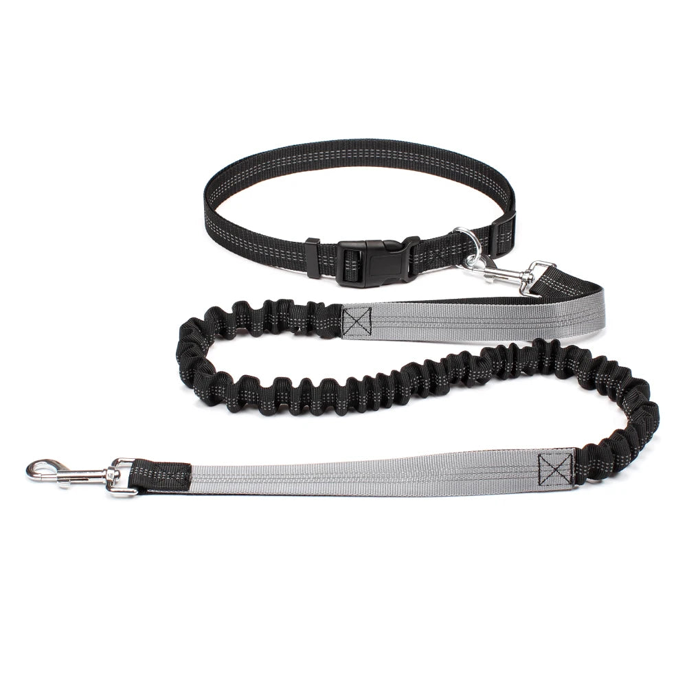 NONECN Hands Free Dog Leash Adjustable Waist Belt Reflective