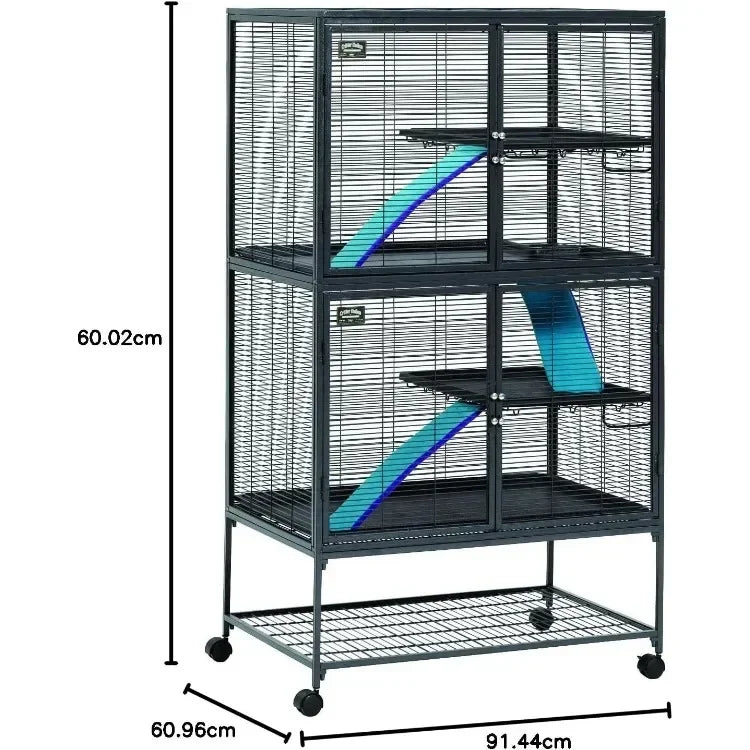 Hign-concerned Deluxe Critter Nation Double Unit Cage
