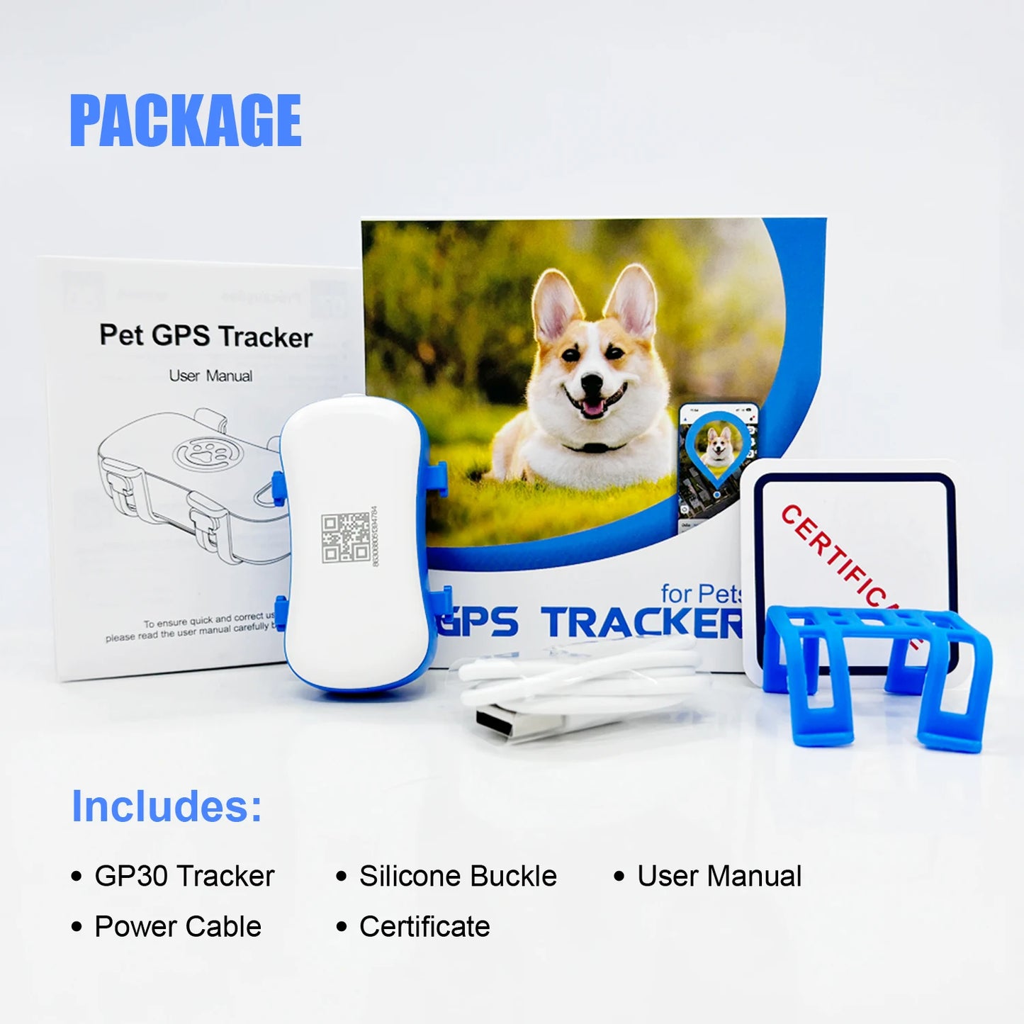WANWAYTECH GPS Pet Tracker For Dogs And Cats With IoT SIM