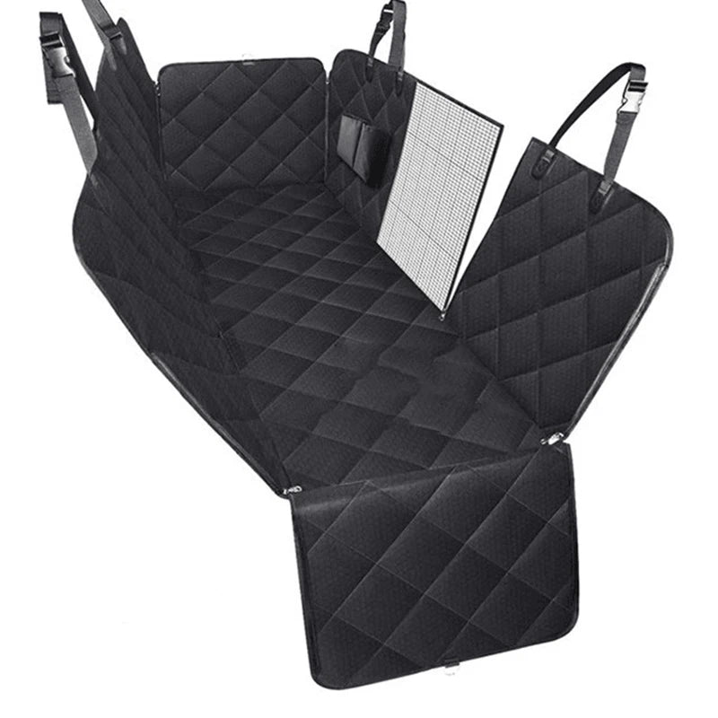 Dog Car Seat Cover for Back Seat 100% Waterproof Dog Car Hammock with Visual Mesh Window and Side Zipper Car Seat & Door Protec