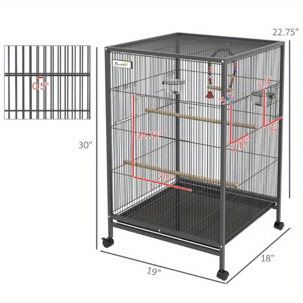 Guangdong Bird Cage With Stand For Parrots And Finches