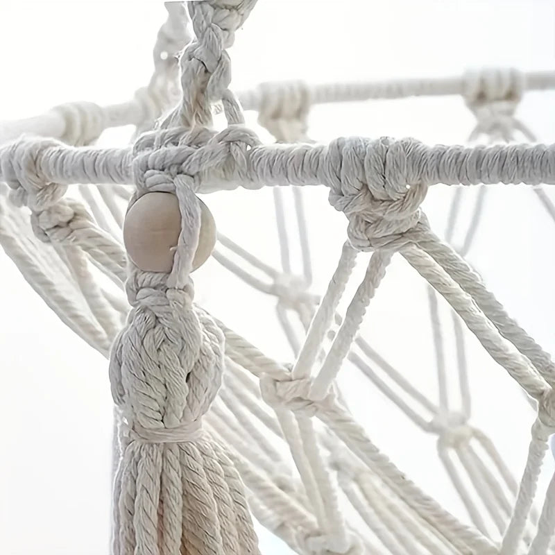 Handwoven Cotton Rope Cat Hammock Durable Fits Two Cats