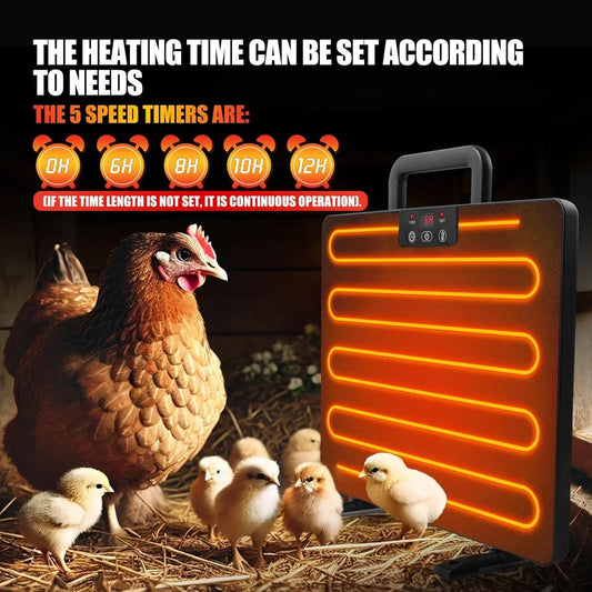 Thermostatic Poultry Coop Heater Universal Panel With Adjustable Temperature