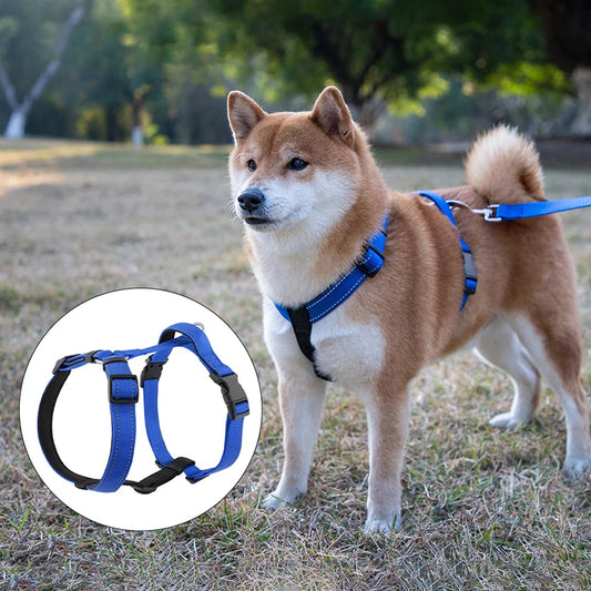 MeowVista Reflective H-Shaped Dog Harness Nylon Chest Strap
