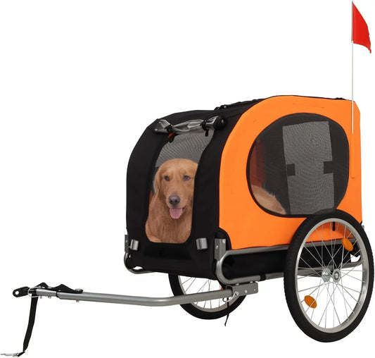 TWISTER.CK Dog Bike Trailer Carrier Foldable Oxford Fabric