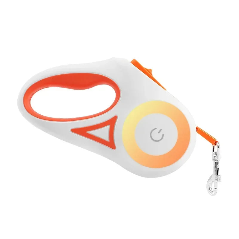 LED Luminous Retractable Dog Leash For Outdoor Pets