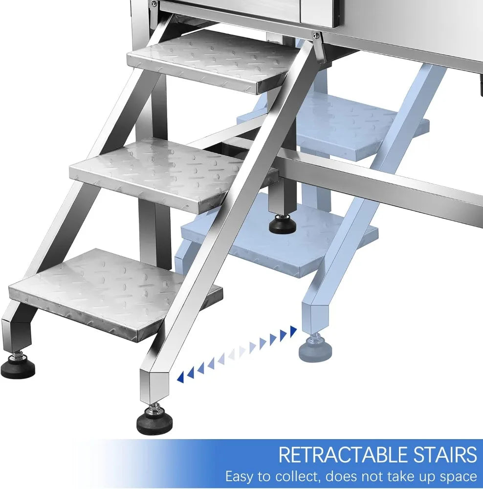 Hign-concerned Dog Bathing Tub With Sliding Door And Stairs