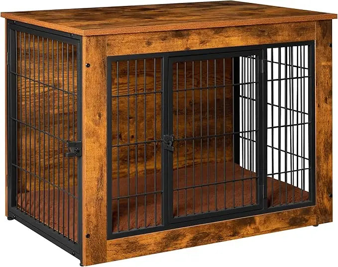 XMSJH Dog Crate Furniture With Thick Cushion End Table