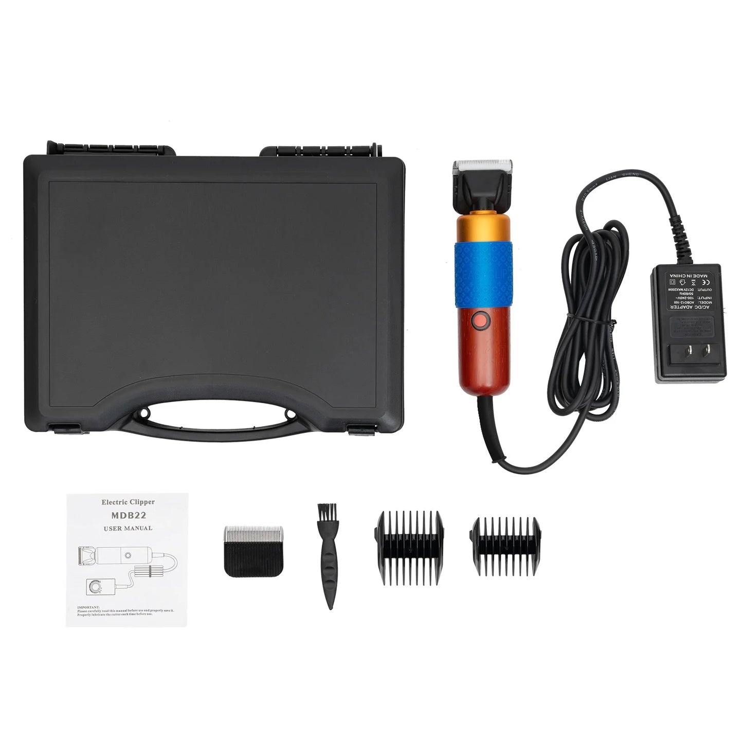 Bymaocar 200W Dog Hair Clipper Kit Low Noise Grooming