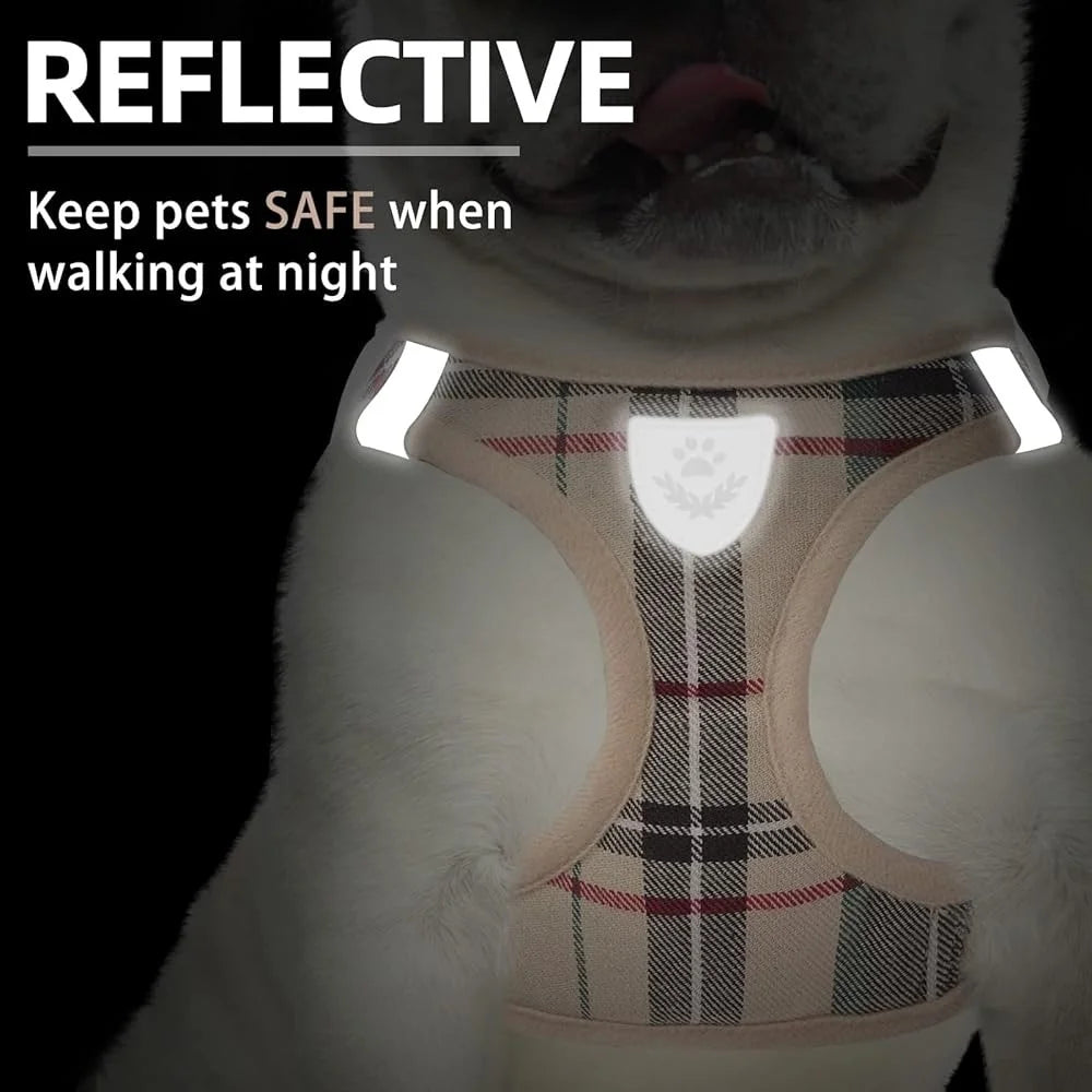 Fujian Dog Harness Set No Pull Step In Leash Breathable