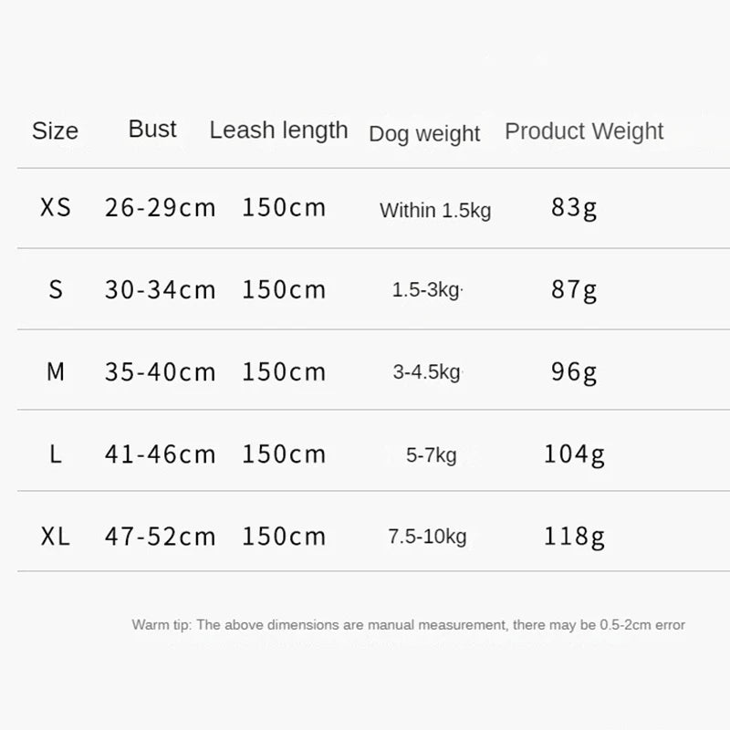 Cat Chest Harness With Leash Reflective Breathable Mesh Chest Strap
