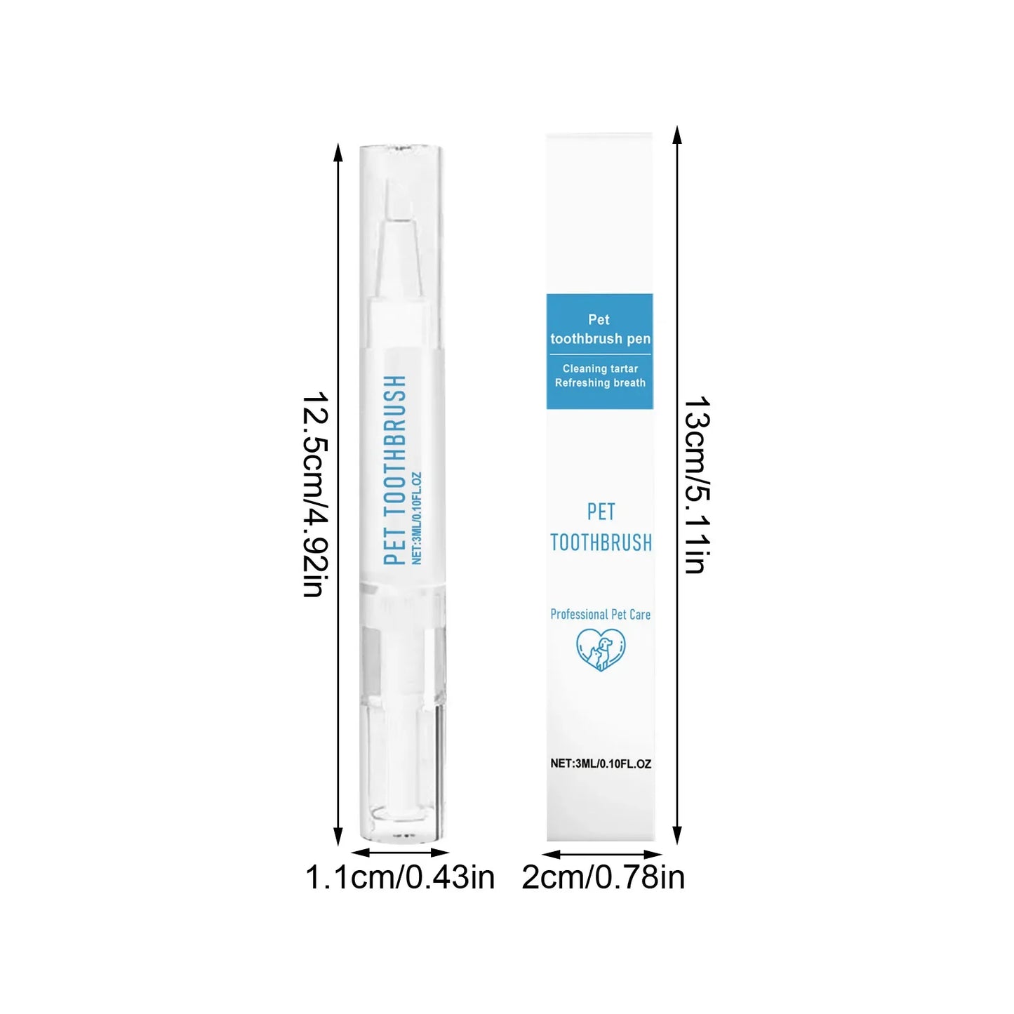 Pet Toothbrush Pen All In One Teeth Cleaning For Pets