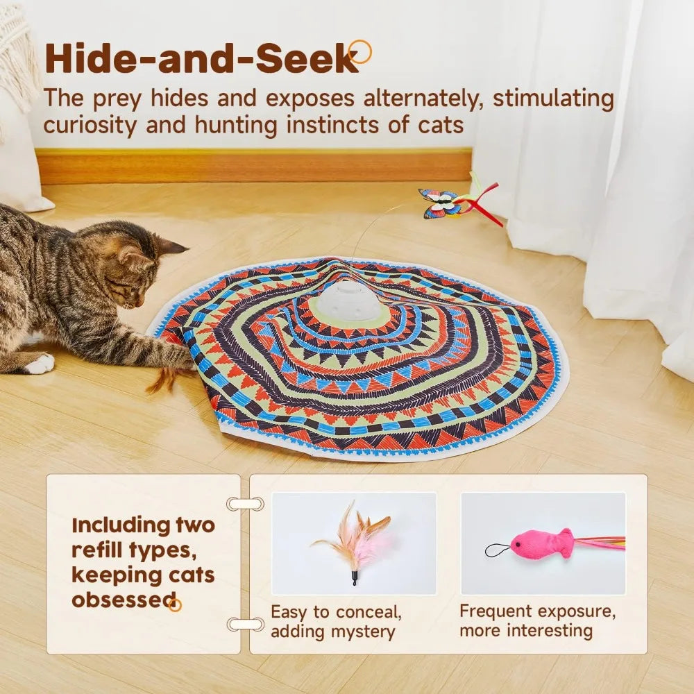 Hign-Concerned Potaroma 3 In 1 Cat Toy Auto Interactive
