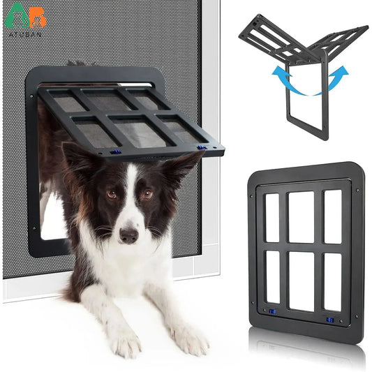 ATUBAN Magnetic Lockable Dog Door For Sliding Door