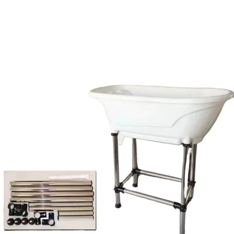 Non-Slip Pet Bathtub With StainlessSteel Legs For Dogs And Cats