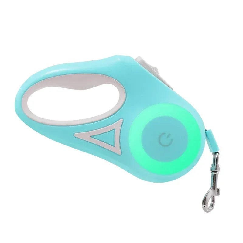 LED Luminous Retractable Dog Leash For Outdoor Pets