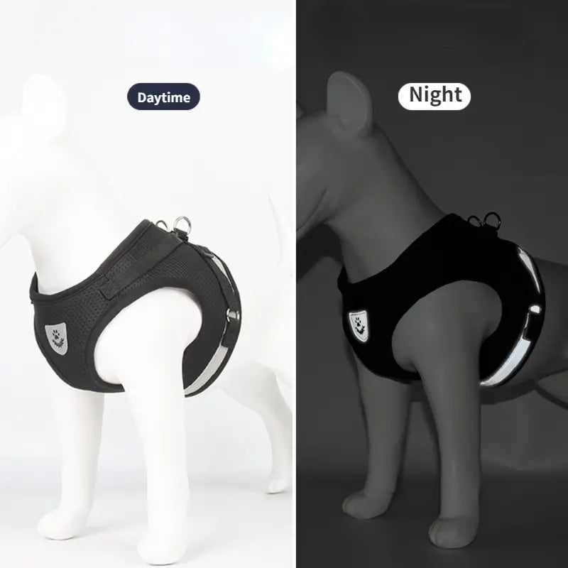 Reflective Mesh Undershirt Dog Harness Vest with Adjustable Fit